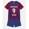 Barcelona Robert Lewandowski #9 Hjemmedraktsett Barn 2023-24 Kortermet (+ korte bukser)